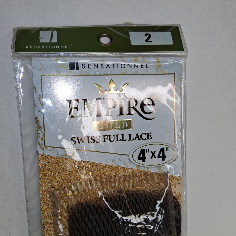 Empire Gold Swiss Full Lace Hair Accessory - Black